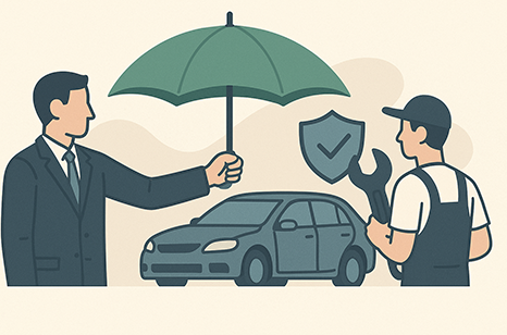 車の保険のイメージイラスト