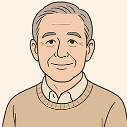 男性60代のイラスト