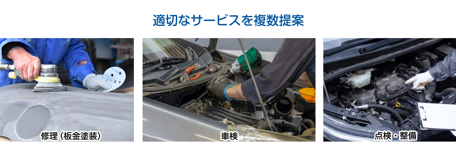 適切なサービスを複数提案
