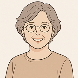 女性60代のイラスト